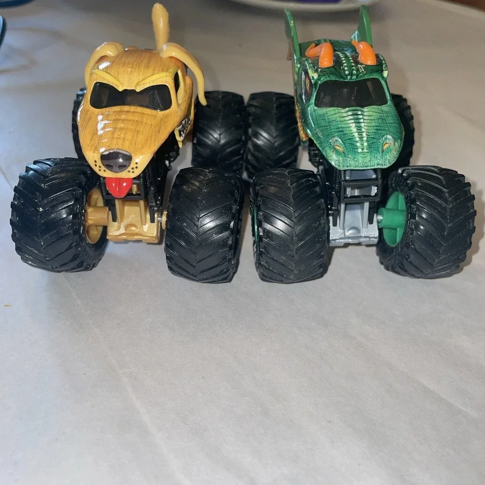 Four Monster Truck Metal Body Diecast 1:64